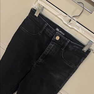 Zara Black Ripped Skinny Jeans